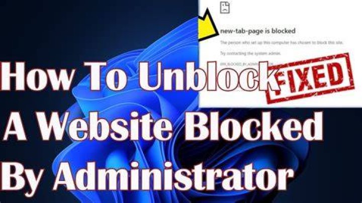 How do I unblock a program that is blocked by administrator?