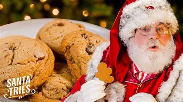 How does Santa eat?
