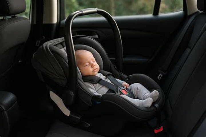 How long should I sit in the backseat with my newborn?