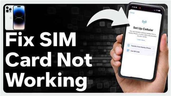 Why is my SIM card not working iPhone?
